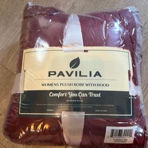 Plush robe with hood